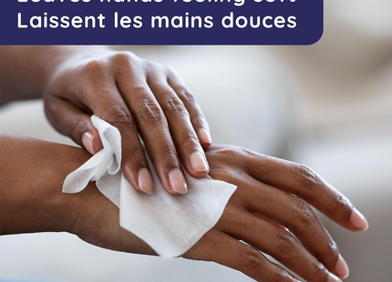 Lingettes pour les mains et le visage Wet Ones avec vitamine E et aloès | 20 lingettes