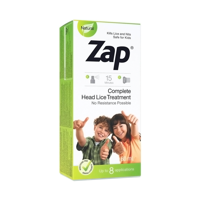 Zap - Complete Head Lice Treatment | 60 mL