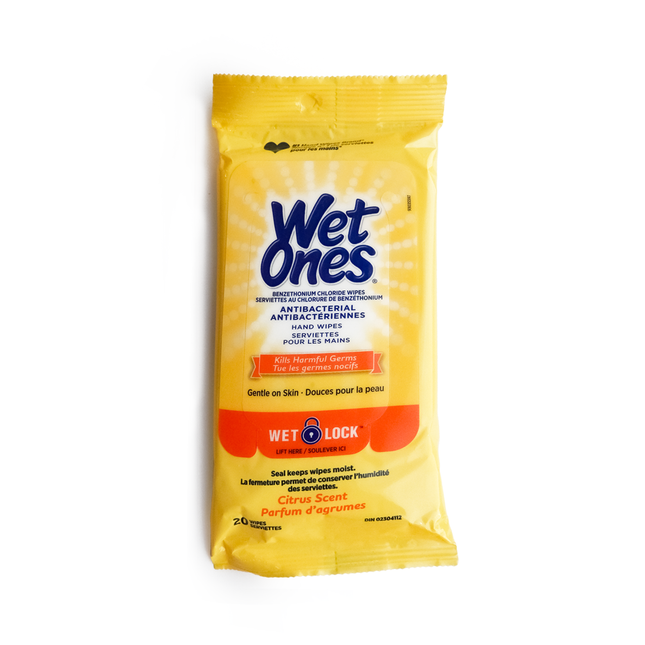 Wet  Ones - Antibacterial Hand Wipes | 20 wipes