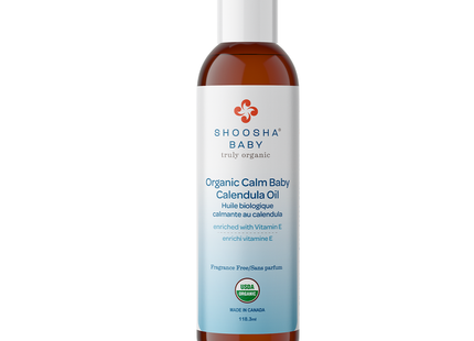 Shoosha - Calm Baby Calendula Oil, Fragrance Free | 118.3 mL