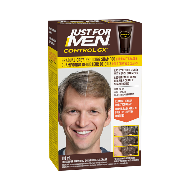 Just For Men - Control GX Grey Reducing Shampoo - for Lighter Shades  | 118 mL