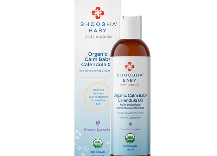 Shoosha - Calm Baby Calendula Oil, French Lavender | 118.3 mL