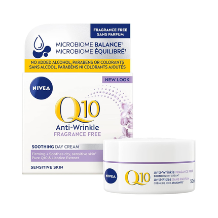 Nivea - Soin hydratant anti-rides Q10, sans parfum | 50 mL