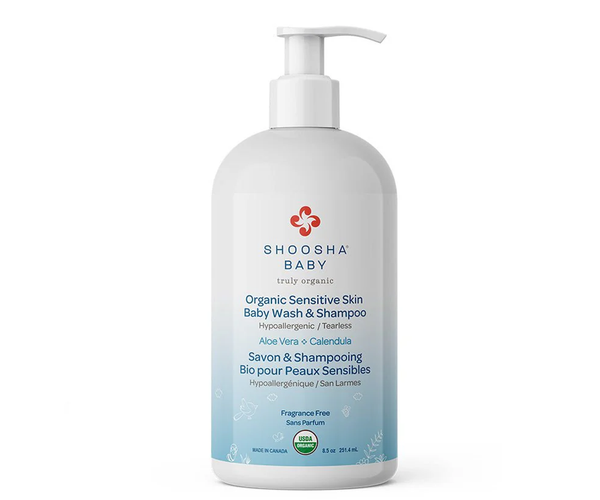Shoosha - Organic Baby Wash & Shampoo, Fragrance Free | 251.4 mL ...