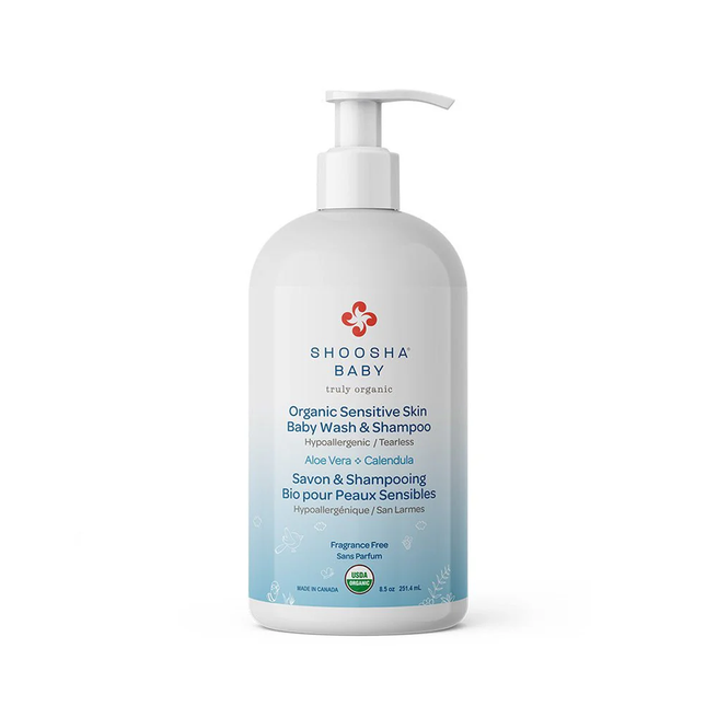 Shoosha - Organic Baby Wash & Shampoo, Fragrance Free | 251.4 mL
