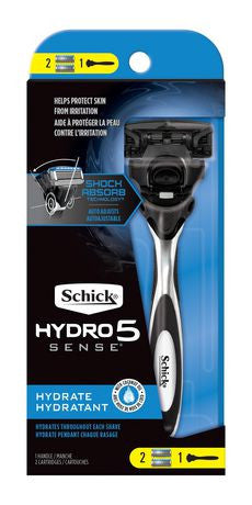 Rasoir Schick Hydro 5 Sens | 2 Cartouches + 1 Rasoir