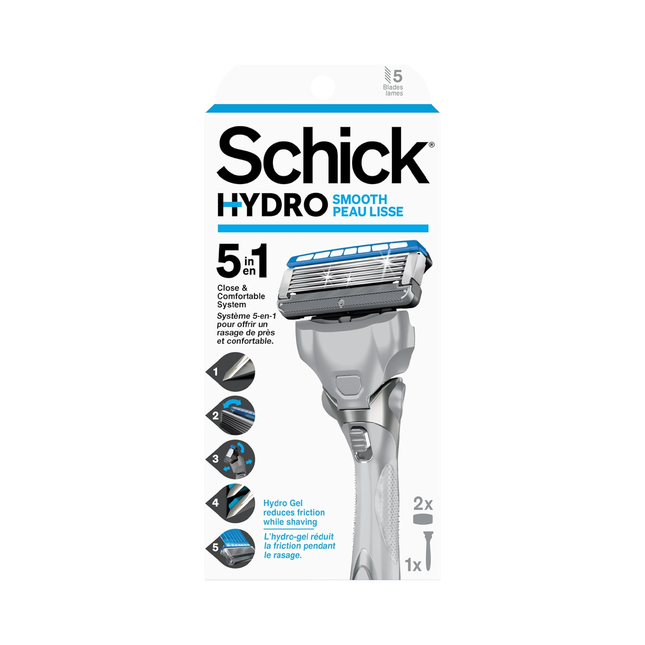 Rasoir Schick Hydro 5 Sens | 2 Cartouches + 1 Rasoir