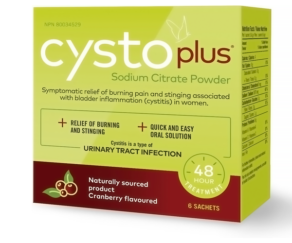 CystoPlus - Sodium Citrate Powder - Cranberry Flavour | 6 Packets ...