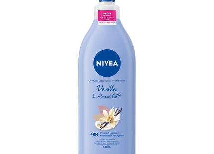 Lotion infusée à l'huile NIVEA - Huile de vanille et d'amande | 500 ml 