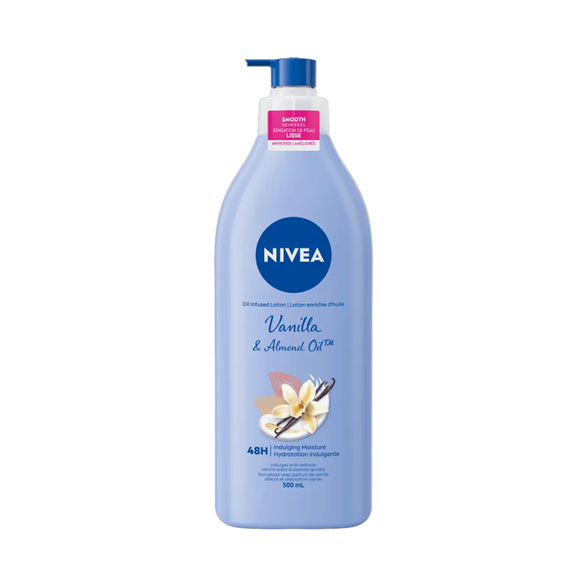 Lotion infusée à l'huile NIVEA - Huile de vanille et d'amande | 500 ml 