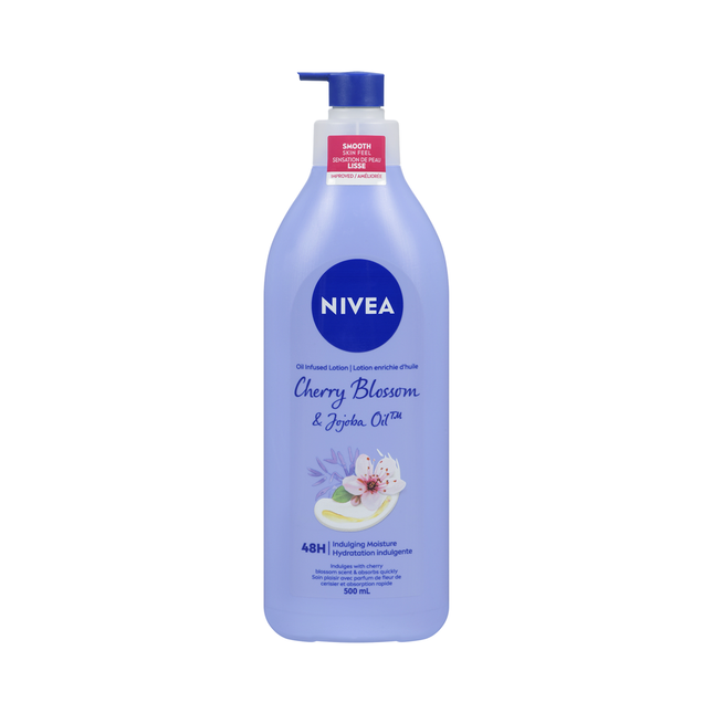 Nivea - Lotion enrichie en huiles, fleur de cerisier et huile de jojoba | 500 ml
