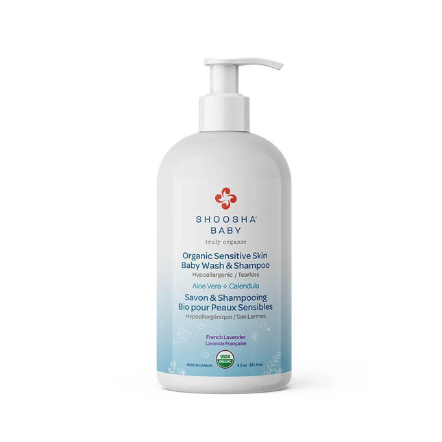Shoosha - Organic Baby Wash & Shampoo, French Lavender | 251.4 mL