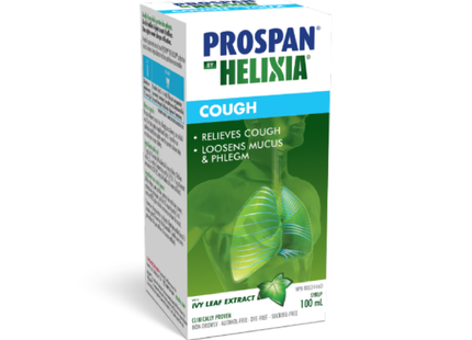 Helixia - Sirop contre la toux Prospan avec extrait de feuille de lierre | 100 ml 