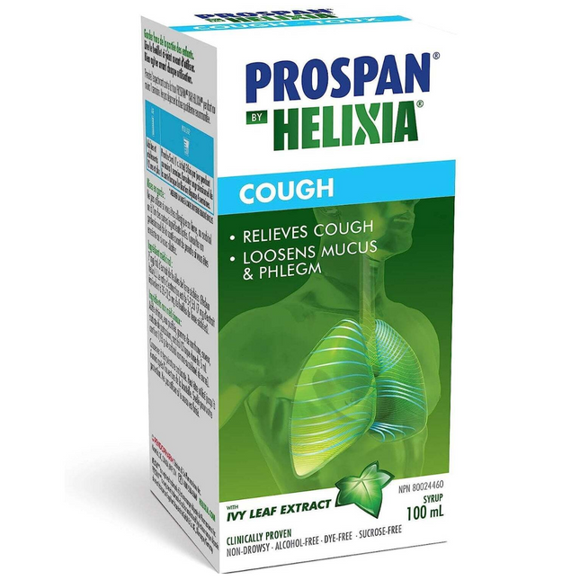 Helixia - Sirop contre la toux Prospan avec extrait de feuille de lierre | 100 ml 