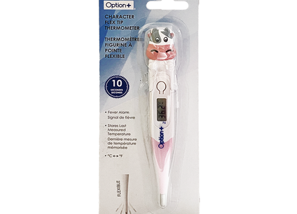 Option+ Flex Tip Digital Thermometer, Assorted Characters | 1 Device