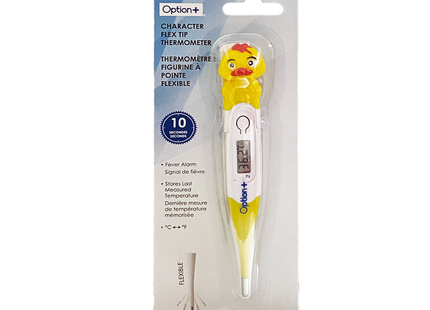 Option+ Flex Tip Digital Thermometer, Assorted Characters | 1 Device