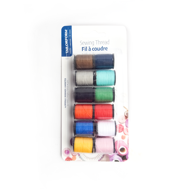 Tailorform - Assorted Sewing Thread | 12 Spools