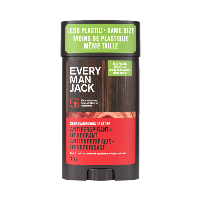 Every Man Jack - Antitranspirant et déodorant, bois de cèdre | 73 g