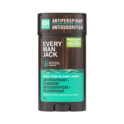 Every Man Jack - Antitranspirant et déodorant, Sel marin | 73 g