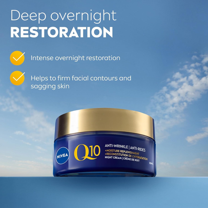 Nivea - Soin de Nuit Anti-Rides Q10 | 50 mL