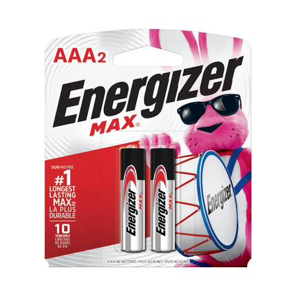 Energizer - Piles ordinaires maximales AAA | 2 paquets