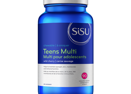 SISU - Multivitamines à croquer pour adolescents, cerise sauvage | 90 comprimés