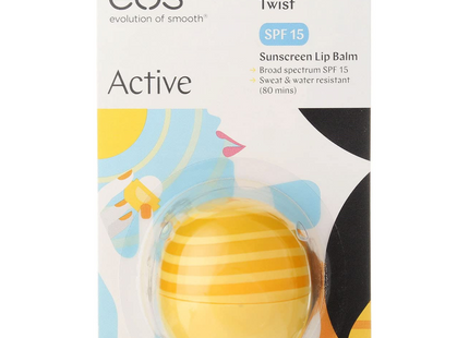 EOS - Baume à lèvres écran solaire protection active SPF 15 - Lemon Twist | 7g