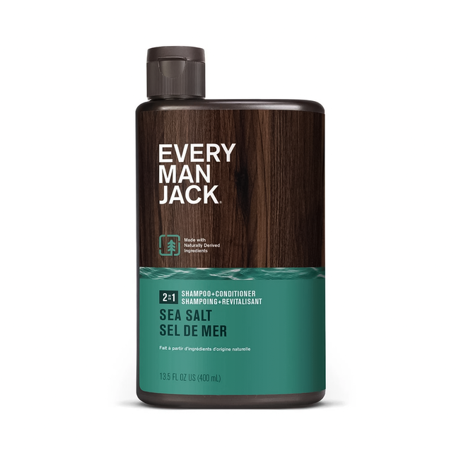 Every Man Jack - Shampoing et après-shampoing 2 en 1, Sel marin | 400 ml