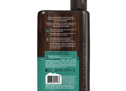 Every Man Jack - Shampoing et après-shampoing 2 en 1, Sel marin | 400 ml