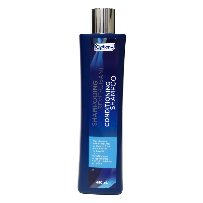 Shampooing revitalisant Option+ - Blanc, Gris, Blond clair | 450 ml