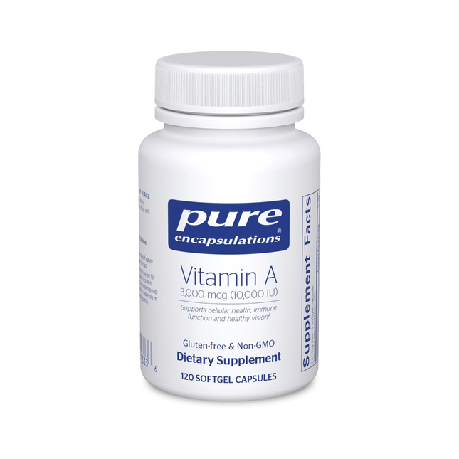 Pure Encapsulations - Vitamin A 10000 IU | 120 Capsules 