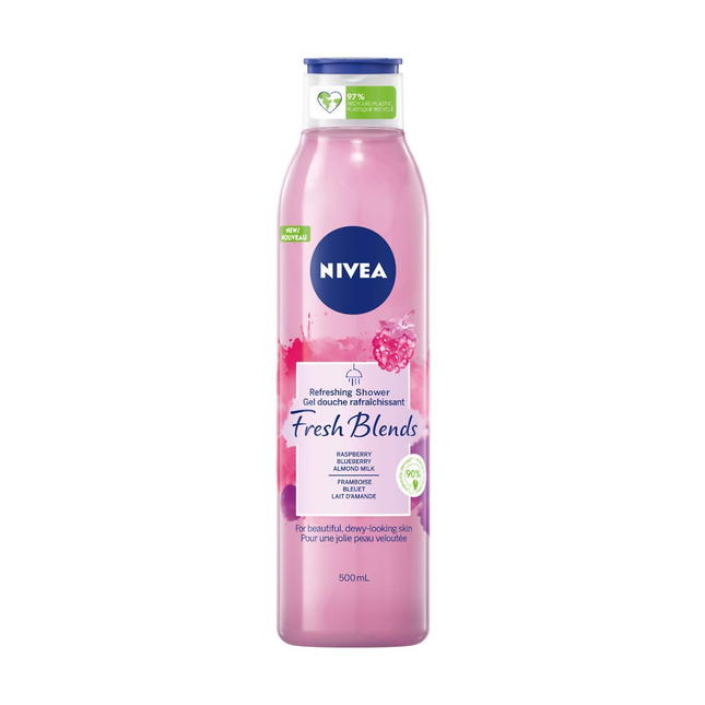 Nivea - Fresh Blends Refreshing Shower with Raspberry, Blueberry and Almond Milk | 500 mL