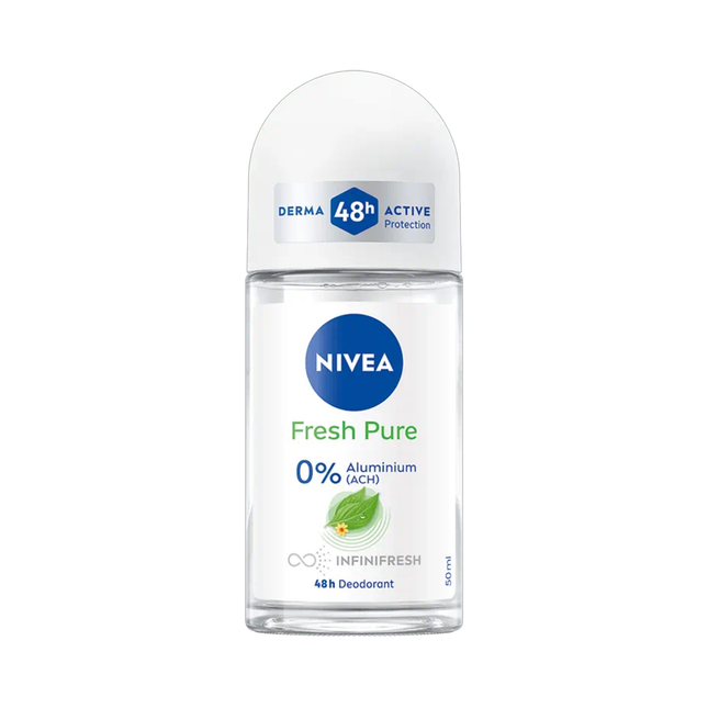Nivea - Déodorant à bille 48 h, Fresh Pure 0 % aluminium | 50 ml