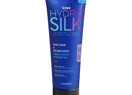 Schick - Crème à raser Hydro Silk et crème hydratante 24H | 237 ml