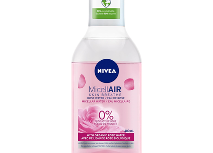 Nivea - MicellAIR Skin Breathe Micellar Water with Organic Rose Water | 400 mL
