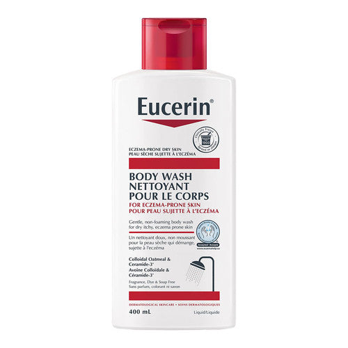 Eucerin - Gel douche pour peaux sujettes à l'eczéma - Sans colorant ni savon | 400 ml 