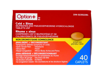 Option+ - Cold + Sinus Relief