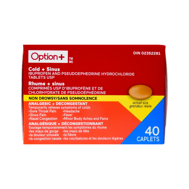 Option+ - Cold + Sinus Relief