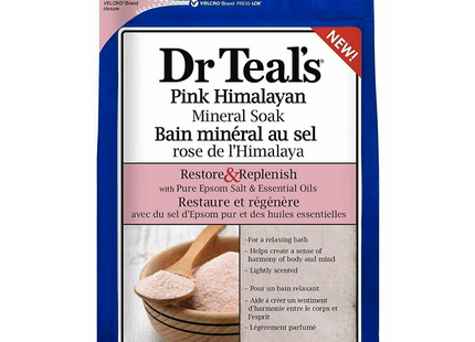 Dr Teal's - Pink Himalayan Mineral Soak with Pure Epsom Salt & Essential Oils | 1360 g