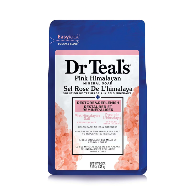 Dr Teal's - Pink Himalayan Mineral Soak with Pure Epsom Salt & Essential Oils | 1.36 kg