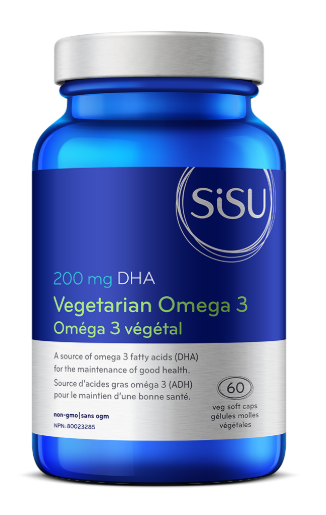 Sisu - Vegetarian Omega-3 - 200 mg DHA | 60 Vegetarian Soft Capsules*