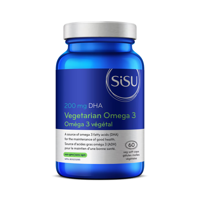 Sisu - Oméga-3 végétarien - 200 mg DHA | 60 Capsules Molles Végétariennes*