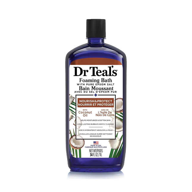 Dr Teal's - Coconut Oil Foaming Bath with Pure Epsom Salt | 1 L
