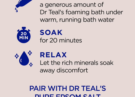 Dr Teal's - Coconut Oil Foaming Bath with Pure Epsom Salt | 1 L