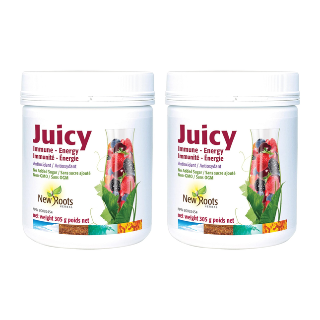 2-PACK! New Roots - Juicy Immune Energy No Added Sugar | 305 g