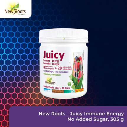 2-PACK! New Roots - Juicy Immune Energy No Added Sugar | 305 g