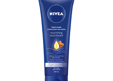 Nivea - Crème nourrissante pour les mains, huile d'amande et beurre de karité | 100 ml