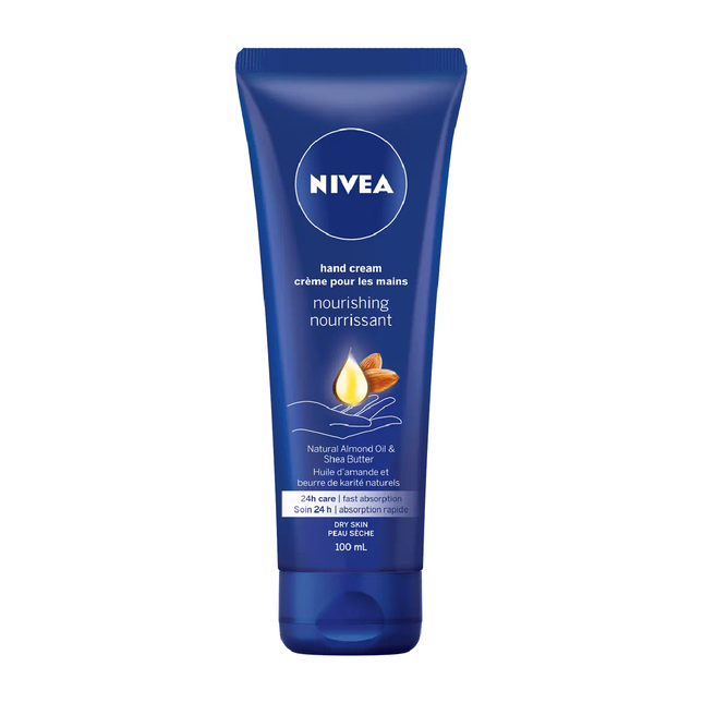 Nivea - Crème nourrissante pour les mains, huile d'amande et beurre de karité | 100 ml