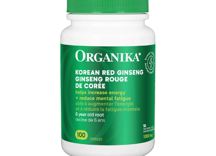 Organika - Korean Red Ginseng 500 mg | 100 Capsules