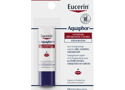 Eucerin Aquaphor Stick réparateur pour les lèvres | 4,8g